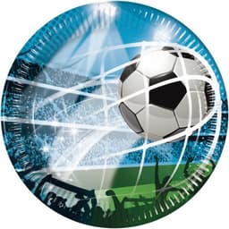 Soccer Paper Plates 9 Inches - 8 Pc