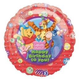 Pooh Party Round Balloon (Helium) - 18 Inches
