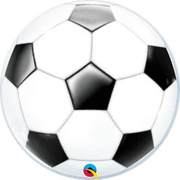 Soccer Bubble Ball (Helium) - 22 Inches
