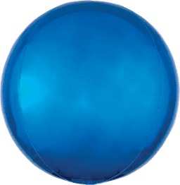 Orbz Blue 4D Balloons (Air-filled/Helium) - 15 Inches
