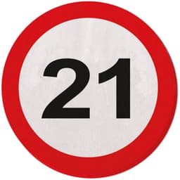 Paper Napkins 12.5cm*12.5cm 21 Traffic Sign- 20pc