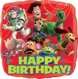 Toy Story Happy Birthday Square Balloon (Helium) - 18 Inches