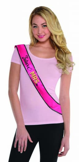 Sash Future Mrs. Hen's Night Pink- 1Pc
