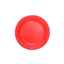 Premium Paper Plates 8 Inches Red- 8 Pc