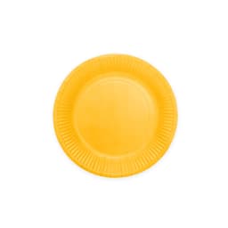 Premium Paper Plates 8 Inches Yellow- 8 Pc
