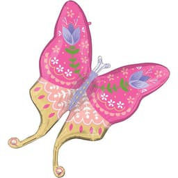 Spring Cheer Butterfly Foil Balloon (Helium)- 33 Inches