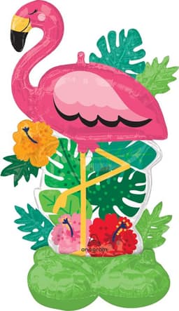 Consumer Inflated Air loons Lets Flamingo Foil Balloon (Air-Filled)- 52 Inches