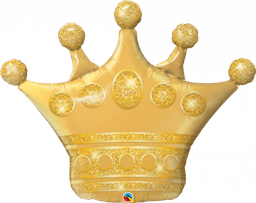 Golden Crown Balloon (Helium)- 41 Inches