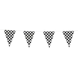 Premium Plastic Bunting Checkered Flag 30ft - 1 Pc