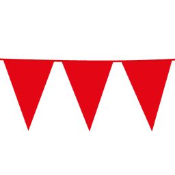 Premium Plastic Giant Bunting Red 30ft - 1 Pc
