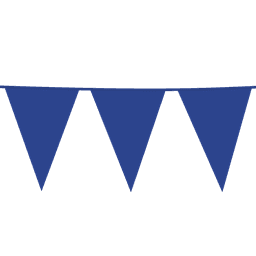 Premium Plastic Giant Bunting Dark Blue 30ft - 1 Pc