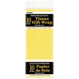 Premium Paper Tissue Paper Yellow 20In * 26In- 5 Sheets