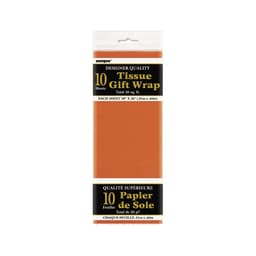 Premium Paper Tissue Paper Orange 20In * 26In- 5 Sheets