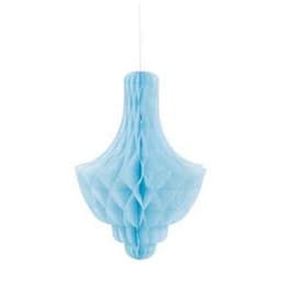 Paper Honeycomb Chandelier Light Blue 14In- 1Pc