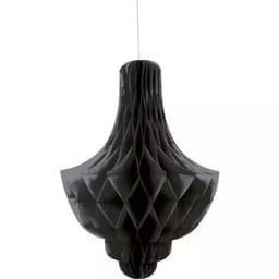Paper Honeycomb Chandelier Black 14In- 1Pc
