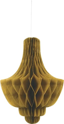 Paper Honeycomb Chandelier Gold 14In- 1Pc