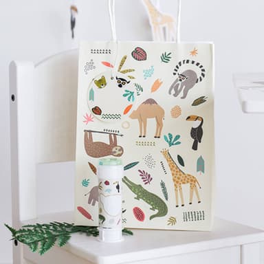 Paper Gift Bags Zoo Party 20cm*27cm -6 pc inspiration 1