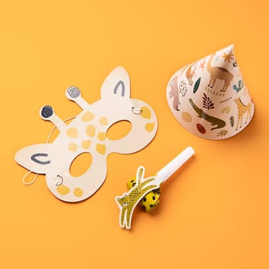 Paper Party Hats Zoo Party- 6 Pc inspiration 1