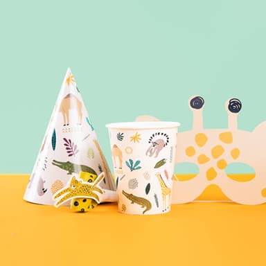 Paper Cups Zoo Party 250ml- 8 Pc inspiration 3