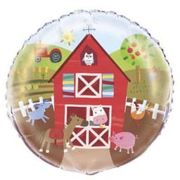 Barnyard Party Round Balloon (Helium) - 18 Inches