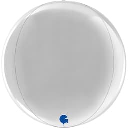 Globe Silver 4D Balloons (Helium/ Air-filled) - 15 Inches