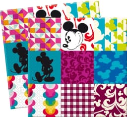 3 Ply Paper Napkins 33cm*33cm Mickey Patchwork  - 16pc