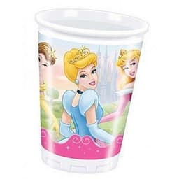 Plastic Cups Disney Princess 200ml- 8 Pc