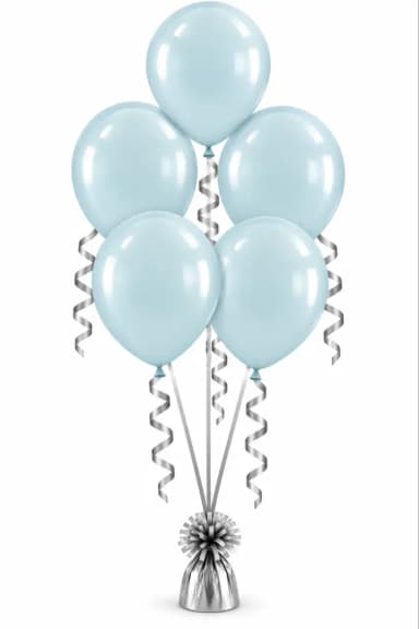 Anagram Fashion Dusty Blue Latex Balloon (Helium /Air-Filled)- 11 Inches inspiration 1