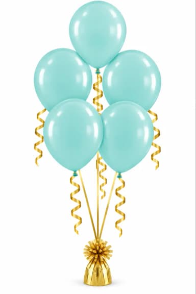 Anagram Fashion Caribbean Blue Latex Balloon (Helium /Air-Filled)- 11 Inches inspiration 1