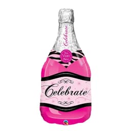 Celebrate Pink Bubbly Wine (Helium) - 39 Inches