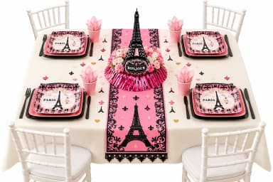 Paper Plates Square Magnifique Paris 9 Inches- 8Pc inspiration 1