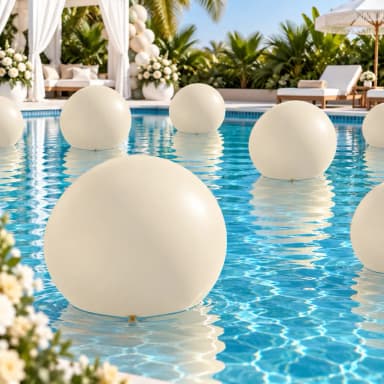 Sempertex Fashion White Sand Latex Balloon (Air-Filled/Helium)- 36 Inches inspiration 1