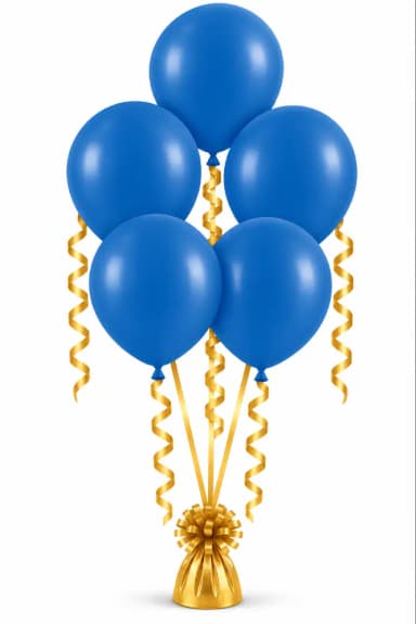 Anagram Fashion Ocean Blue Latex Balloon (Helium /Air-Filled)- 11 Inches inspiration 1