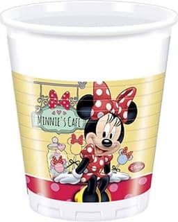 Plastic Cups Minnie Mouse 200ml- 8 Pc