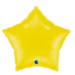 Star Pastel Yellow Foil Balloon (Helium)- 18 Inches